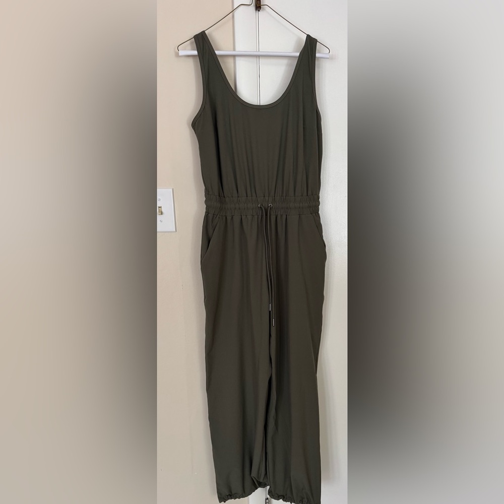 Abercrombie & Fitch Olive Travel Jumpsuit